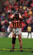 12 September 1999; Peter Barry of Kilkenny dejected following during the Guinness All-Ireland Senior Hurling Championship Final between Cork and Kilkenny at Croke Park in Dublin. Photo by Brendan Moran/Sportsfile