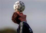 5  October 1999; Robbie Keane during a Republic of Ireland training session at the AUL Grounds in Clonshaugh, Dublin. Photo by David Maher/Sportsfile