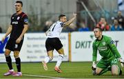 8 September 2014; Darren Meenan, Dundalk, celebrates after scoring his side's first goal. SSE Airtricity League Premier Division, Dundalk v Derry City, Oriel Park, Dundalk, Co. Louth. Photo by Sportsfile