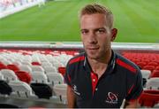 9 September 2014; Ulster's Paul Marshall after a press conference ahead of their Guinness PRO12, Round 2, game against Zebre on Friday. Ulster Rugby Press Conference, Kingspan Stadium, Ravenhill Park, Belfast, Co. Antrim. Picture credit: Oliver McVeigh / SPORTSFILE