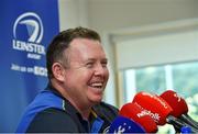 11 September 2014; Leinster head coach Matt O'Connor during a press conference ahead of their Guinness PRO12, Round 2, game against Scarlets on Saturday. Leinster Rugby Press Conference, Leinster Rugby HQ, UCD, Belfield, Dublin. Picture credit: Matt Browne / SPORTSFILE
