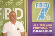 11 September 2014; A host of Kilmacud Crokes stars, past and present, were on hand in Kilmacud Crokes as the 2014 FBD 7's was launched. This is the 42nd year of Ireland's premier 7's tournament which has become a firm favourite in the GAA calendar for both players and supporters alike. Speaking at the 2014 FBD7s launch is Andy Kettle, Chairman, Dublin County Board. Kilmacud Crokes GAA Club, Burke Park, Glenalbyn, Stillorgan, Co. Dublin. Picture credit: Brendan Moran / SPORTSFILE