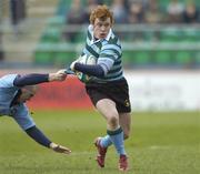 1 February 2007; Cailbhe Doherty, St Michael's, is tackled by Ian Leonard, St Gerard's. Leinster Schools Senior Cup, St Michael's v St Gerard's, Donnybrook, Dublin. Picture Credit: Matt Browne / SPORTSFILE