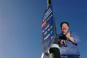 2 February 2007; Fergus Bryan, of Bryan's Signs, puts up the signage for the Dublin v Tyrone match in Croke Park on Saturday. Ballybock Road, Dublin. Picture Credit: Matt Browne / SPORTSFILE