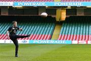 3 February 2007; Out-half Ronan O'Gara in action during Ireland squad kicking practice. Millennium Stadium, Cardiff, Wales. Picture credit: Brendan Moran / SPORTSFILE