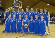 1 February 2007; The Presentation Tralee, Co. Kerry team. U16.B. Girls Schools Cup Finals, Presentation Tralee, Co. Kerry v St. Josephs, Rochfortbridge, Co. Westmeath National Basketball Arena, Tallaght, Dublin. Picture credit: Pat Murphy / SPORTSFILE