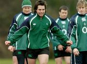 6 February 2007; Ireland scrum-half Isaac Boss during squad training. St Gerard's, Bray, Co. Wicklow. Picture Credit: Brendan Moran  / SPORTSFILE