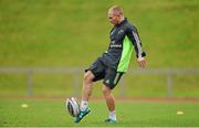 15 September 2014; Munster's Keith Earls in action during squad training ahead of their side's Guinness PRO12, Round 3, match against Zebre on Friday. Munster Rugby Squad Training, University of Limerick, Limerick. Picture credit: Diarmuid Greene / SPORTSFILE