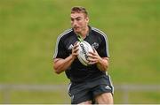 15 September 2014; Munster's Tommy O'Donnell in action during squad training ahead of their side's Guinness PRO12, Round 3, match against Zebre on Friday. Munster Rugby Squad Training, University of Limerick, Limerick. Picture credit: Diarmuid Greene / SPORTSFILE