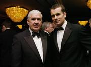 4 February 2007; Republic of Ireland international goalkeeper Shay Given and Managing Director of eircom Cathal Magee at a reception for the nominees of 17th eircom/FAI International Soccer Awards 2007. FAI Presidents Drinks Reception, Citywest Hotel, Dublin. Picture credit: David Maher / SPORTSFILE