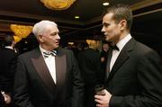 4 February 2007; Sir Bobby Robson, left, International football consultant with Shay Given, Republic of Ireland International, during the 17th eircom/FAI International Soccer Awards 2007. Citywest Hotel, Dublin. Picture credit: David Maher / SPORTSFILE