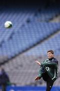 10 February 2007; Ireland's Ronan O'Gara in action during kicking practice. Ireland Rugby Kicking Practice, Croke Park, Dublin. Picture Credit: Matt Browne / SPORTSFILE