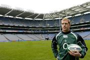 10 February 2007; Ireland captain Paul O'Connell during the captain's run. Ireland Rugby Captain's Run, Croke Park, Dublin. Picture Credit: Ray Lohan / SPORTSFILE