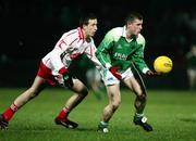 10 February 2007; Shane Goan, Fermanagh, in action against Colm Cavanagh, Tyrone. Allianz National Football League, Division 1A, Round 2, Tyrone v Fermanagh, Healy Park, Omagh, Co. Tyrone. Picture Credit: Oliver McVeigh / SPORTSFILE
