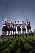 23 January 2007; Terenure Leinster Schools Rugby players, from left, Keith Elliott, Robert Duke, Ronan McDonagh, Brian Duke, Niall McDonagh and Paul Elliott. Terenure College, Dublin. Photo by Sportsfile