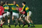 10 February 2007; Noel O'Leary, Cork, in action against Declan Quill, 13, Kieran Donaghy and Bryan Sheehan, right, Kerry. Allianz National Football League, Division 1A, Round 2, Kerry v Cork, Austin Stack Park, Tralee, Co. Kerry. Picture Credit: Brendan Moran / SPORTSFILE