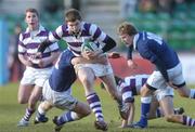 12 February 2007; Shane Kennedy, Clongowes Wood College, is tackled by Stephen Walsh, St. Mary's College. Leinster Schools Cup Quarter-Final, Clongowes Wood College v St Mary's College, Donnybrook, Dublin. Picture credit: David Maher / SPORTSFILE