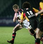 16 February 2007; Paul Steinmetz, Ulster, is tackled by Colin Charvis, Dragons. Magners League, Ulster v Dragons, Ravenhill Park, Belfast Co. Antrim. Picture credit: Oliver McVeigh / SPORTSFILE