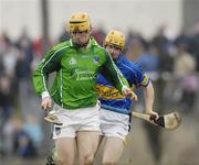 18 February 2007; Niall Moran, Limerick, in action against Shane McGrath, Tipperary. Allianz National Hurling League, Division 1B, Round 1, Tipperary v Limerick, McDonagh Park, Nenagh, Co. Tipperary. Picture credit: Ray McManus / SPORTSFILE