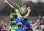 18 February 2007; Tipperary forwards and Limerick backs vie for possession. Allianz National Hurling League, Division 1B, Round 1, Tipperary v Limerick, McDonagh Park, Nenagh, Co. Tipperary. Picture credit: Ray McManus / SPORTSFILE
