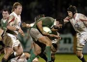 23 February 2007; Jamie Hogan, Ireland, in action against England. Under 20 Six Nations Rugby Championship, Ireland v England, Dubarry Park, Athlone, Co. Westmeath. Picture Credit: Matt Browne / SPORTSFILE