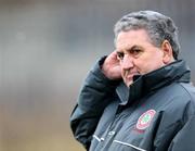 24 February 2007; The I.F.A's Jim Boyce watches the match. Carnegie Premier League, Cliftonville v Loughgal, Solitude, Belfast, Co Antrim. Picture Credit: Russell Pritchard / SPORTSFILE