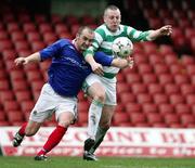 24 February 2007; Paul McAreavey, Linfield, in action against Sean Armstrong, Donegal Celtic. Irish League, Linfield v Donegal Celtic, Windsor Park, Belfast, Co Antrim. Picture Credit: Oliver McVeigh / SPORTSFILE