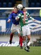 24 February 2007; Peter Thompson, Linfield, in action against Michael McClean, Donegal Celtic. Irish League, Linfield v Donegal Celtic, Windsor Park, Belfast, Co Antrim. Picture Credit: Oliver McVeigh / SPORTSFILE