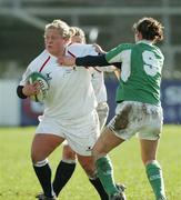 25 February 2007;  Amy Turner, England, is tackled by Louise Beamish, Ireland. Women's Six Nations Rugby, Ireland v England, Thomond Park, Limerick. Picture Credit: Kieran Clancy / SPORTSFILE