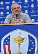 22 September 2014; European team captain Paul McGinley during the captains joint press conference. The 2014 Ryder Cup, Day 1. Gleneagles, Scotland. Picture credit: Matt Browne / SPORTSFILE