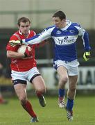 25 February 2007; Paddy Keenan, Louth, in action against Gary Kavanagh, Laois. Allianz National Football League, Division 1B, Round 3, Laois v Louth, O'Moore Park, Portlaoise, Co. Laois. Photo by Sportsfile
