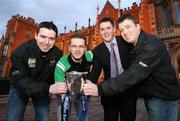 1 March 2007; Karl Oakes, Queens GAA Co--Ordinator, Cormac McConville, Sigerson organising committee, Miceal Finnegan, Queens GFC Chairman, and Diarmuid Cahill, Chairman SIgerson organising committee at the launch of the 2007 Ulster Bank Sigerson Cup Weekend. Great Hall, Queen's University, Belfast, Co. Antrim. Picture credit: Oliver McVeigh / SPORTSFILE