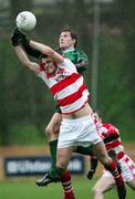 2 March 2007; Kevin McGourty, QUB, in action against Ray O'Connor, Cork IT. Ulster Bank Sigerson Cup Semi-Final, Queen's University Belfast v Cork Institute of Technology, Queen's University, Belfast, Co. Antrim. Picture credit: Oliver McVeigh / SPORTSFILE