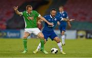 26 September 2014; Raffaele Cretaro, Sligo Rovers, in action against Colin Healy, Cork City. SSE Airtricity League Premier Division, Cork City v Sligo Rovers. Turner's Cross, Cork. Picture credit: Diarmuid Greene / SPORTSFILE