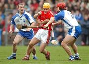 10 March 2007; Joe Deane, Cork, in action against James Murray and Eoin McGrath, left, Waterford. Allianz National Hurling League, Division 1A Round 2, Waterford v Cork, Walsh Park, Waterford. Picture credit: Pat Murphy / SPORTSFILE