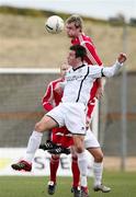 10 March 2007; Henry McStay, Portadown, in action against Andrew Watterworth, Lisburn Distillery. Carnegie Premier League, Lisburn Distillery v Portadown, New Grosvenor Stadium, Ballyskeagh, Co. Antrim. Picture credit: Oliver McVeigh / SPORTSFILE