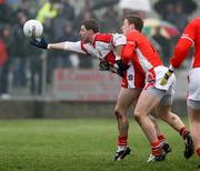 11 March 2007; Gerard O'Kane, Derry, in action against Charlie Vernon, Armagh. Allianz National Football League, Division 1B Round 4, Armagh v Derry, Oliver Plunkett Park, Crossmaglen, Co. Armagh. Picture credit: Oliver McVeigh / SPORTSFILE