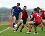 27 September 2014; Jack Kelly, Leinster, in action against Jack O'Sullivan, Munster. Under 18 Schools Interprovincial, Munster v Leinster. CBC, Cork. Picture credit: Diarmuid Greene / SPORTSFILE