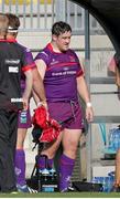 27 September 2014; Declan Fitzpatrick, Ulster, after being awarded a red card. Guinness PRO12, Round 4, Zebre v Ulster. Stadio XXV Aprile, Parma, Italy. Picture credit: Roberto Bregani / SPORTSFILE