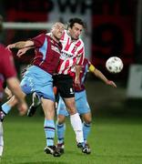 12 March 2007; Darren Kelly, Derry City, in action against Tony Grant, Drogheda United. Setanta Cup Group 1, Derry City v Drogheda United, Brandywell, Derry. Picture credit: Oliver McVeigh / SPORTSFILE