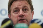 13 March 2007; Ireland Head Coach Eddie O'Sullivan at a press conference ahead of their RBS Six Nations game against Italy. Killiney Castle, Dublin. Picture credit: Brian Lawless / SPORTSFILE