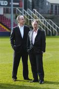 13 March 2007; New St Patrick's Athletic owner Garrett Kelleher pictured at Richmond Park with newly appointed Director of Football Brian Kerr. Richmond Park, Dublin. Picture credit: David Maher / SPORTSFILE