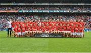 28 September 2014; The Cork squad ahead of the TG4 All-Ireland Ladies Football Senior Championship Final match between Cork and Dublin at Croke Park in Dublin. Photo by Ramsey Cardy/Sportsfile