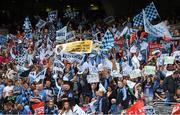 28 September 2014; Dublin supporters during the game. TG4 All-Ireland Ladies Football Senior Championship Final, Cork v Dublin. Croke Park, Dublin. Picture credit: Brendan Moran / SPORTSFILE