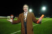 16 March 2007; Newly appointed Director of Football Brian Kerr, St Patrick's Athletic, is introduced to the fans before the match. eircom League Premier Division, St Patrick's Athletic v Waterford United, Richmond Park, Dublin. Picture credit: Brian Lawless / SPORTSFILE