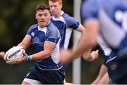 27 September 2014; Tadgh McElroy, Leinster. Under 18 Club Interprovincial, Munster v Leinster. Waterpark RFC, Waterford. Picture credit: Ramsey Cardy / SPORTSFILE