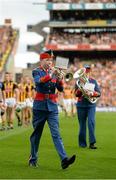 27 September 2014; A member of the Artane School of Music Band during the pre-match parade. GAA Hurling All Ireland Senior Championship Final Replay, Kilkenny v Tipperary. Croke Park, Dublin. Picture credit: Stephen McCarthy / SPORTSFILE