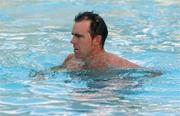 20 March 2007; Ireland's Trent Johnston in the swimming pool at the team hotel. Pegasus Hotel, Kingston, Jamaica. Picture credit: Pat Murphy / SPORTSFILE