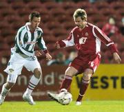 20 March 2007; Henry McStay, Portadown, in action against Roy O'Donovan, Cork City. Setanta Cup Group 2, Cork City v Portadown, Turners Cross, Cork. Photo by Sportsfile