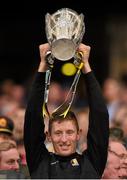 27 September 2014; Joe Lyng, Kilkenny, lifts the Liam MacCarthy cup. GAA Hurling All Ireland Senior Championship Final Replay, Kilkenny v Tipperary. Croke Park, Dublin. Picture credit: Stephen McCarthy / SPORTSFILE